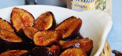 Fichi al vino rosso e miele di castagno