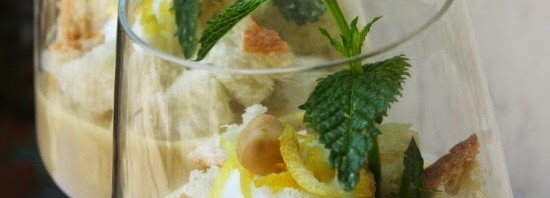 Crema di ceci nel bicchiere