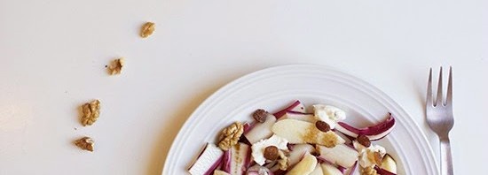 Insalata di radicchio trevigiano, gorgonzola e mela golden