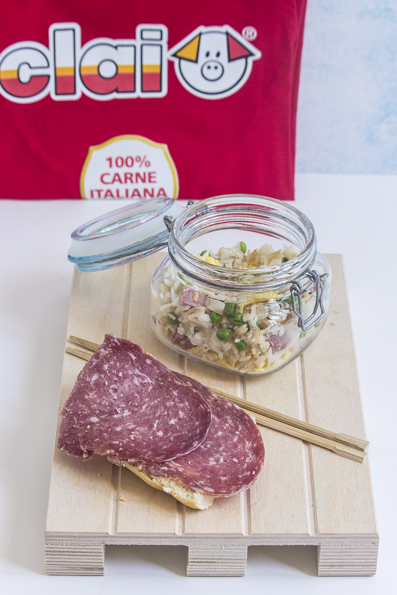 Riso alla Cantonese con Salame Bellafesta Light Clai