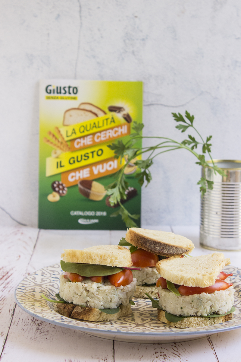 Sandwich di merluzzo senza glutine
