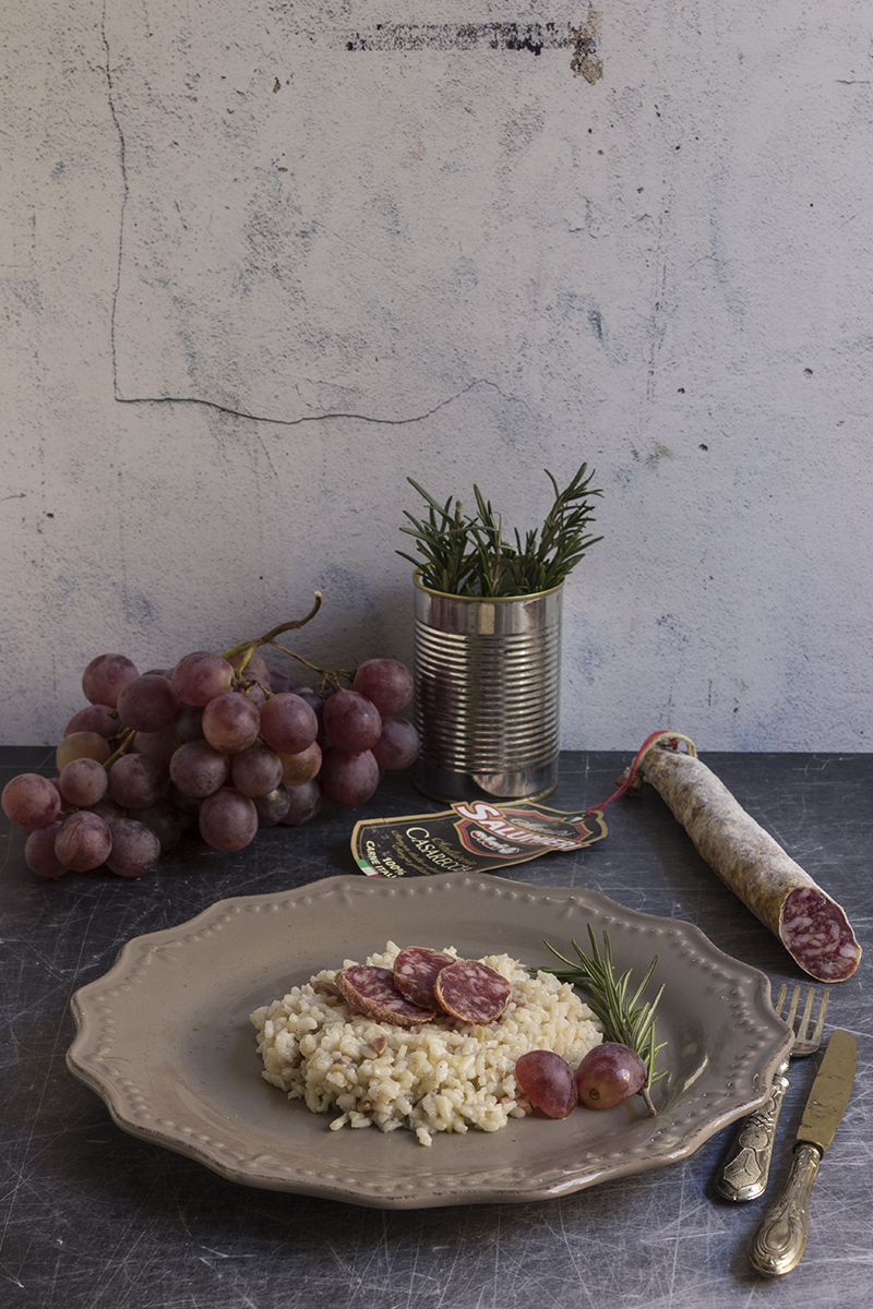 Risotto di uva e salsiccia Casareccia Clai