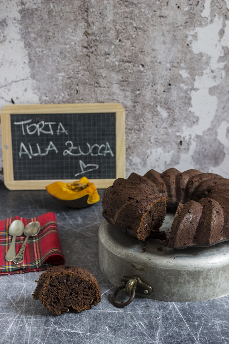 Torta alla zucca e cacao